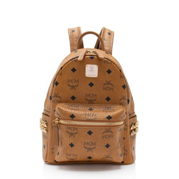 MCM Visetos Side Studs Stark Mini Backpack - Picture 1 of 11